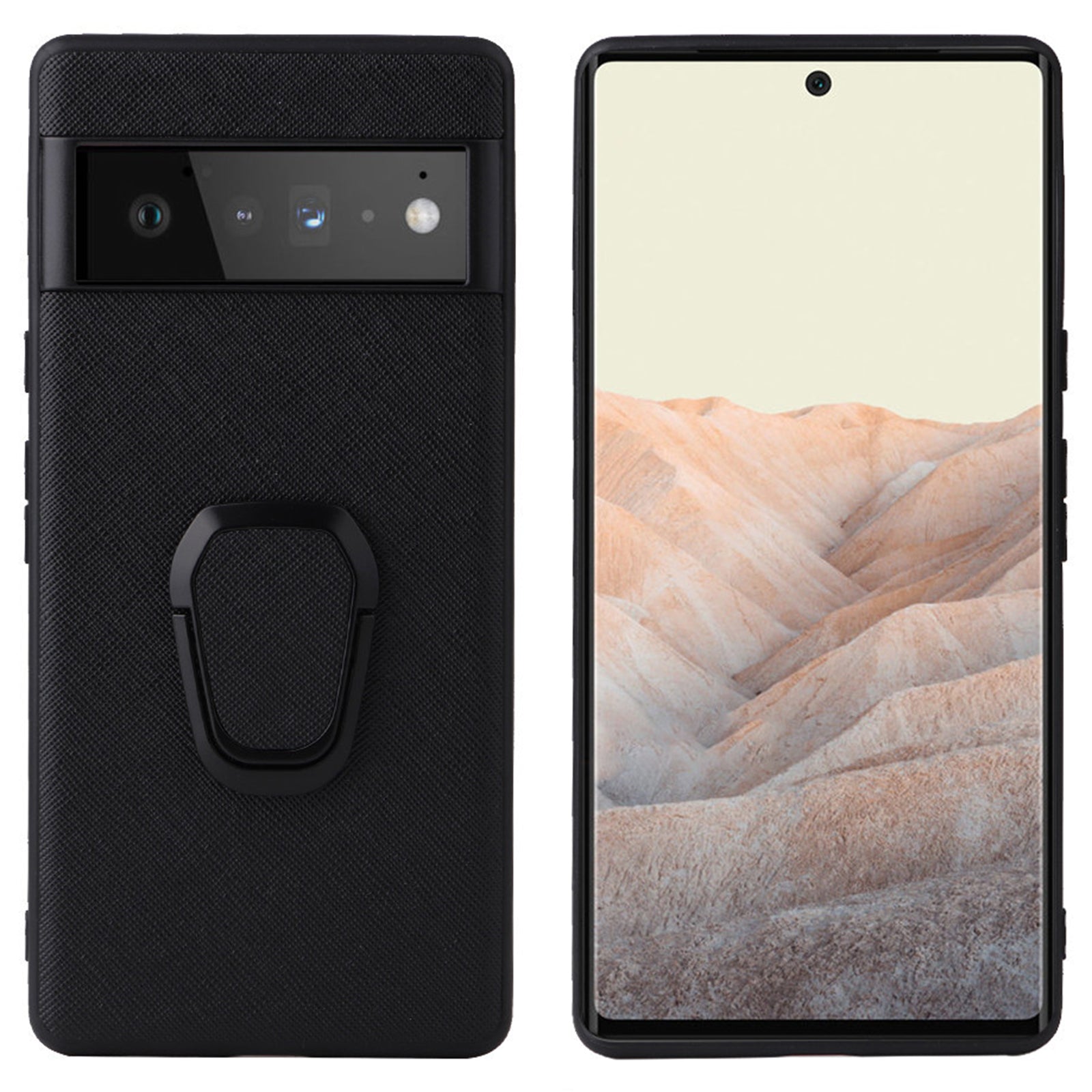 For Google Pixel 7 Pro 5G Kickstand Phone Case Textured PU Leather Coated TPU PC Anti-drop Back Cover For Google Pixel 7 Pro 5G Kickstand Phone Case Textured PU Leather Coated TPU PC Anti-drop Back Cover